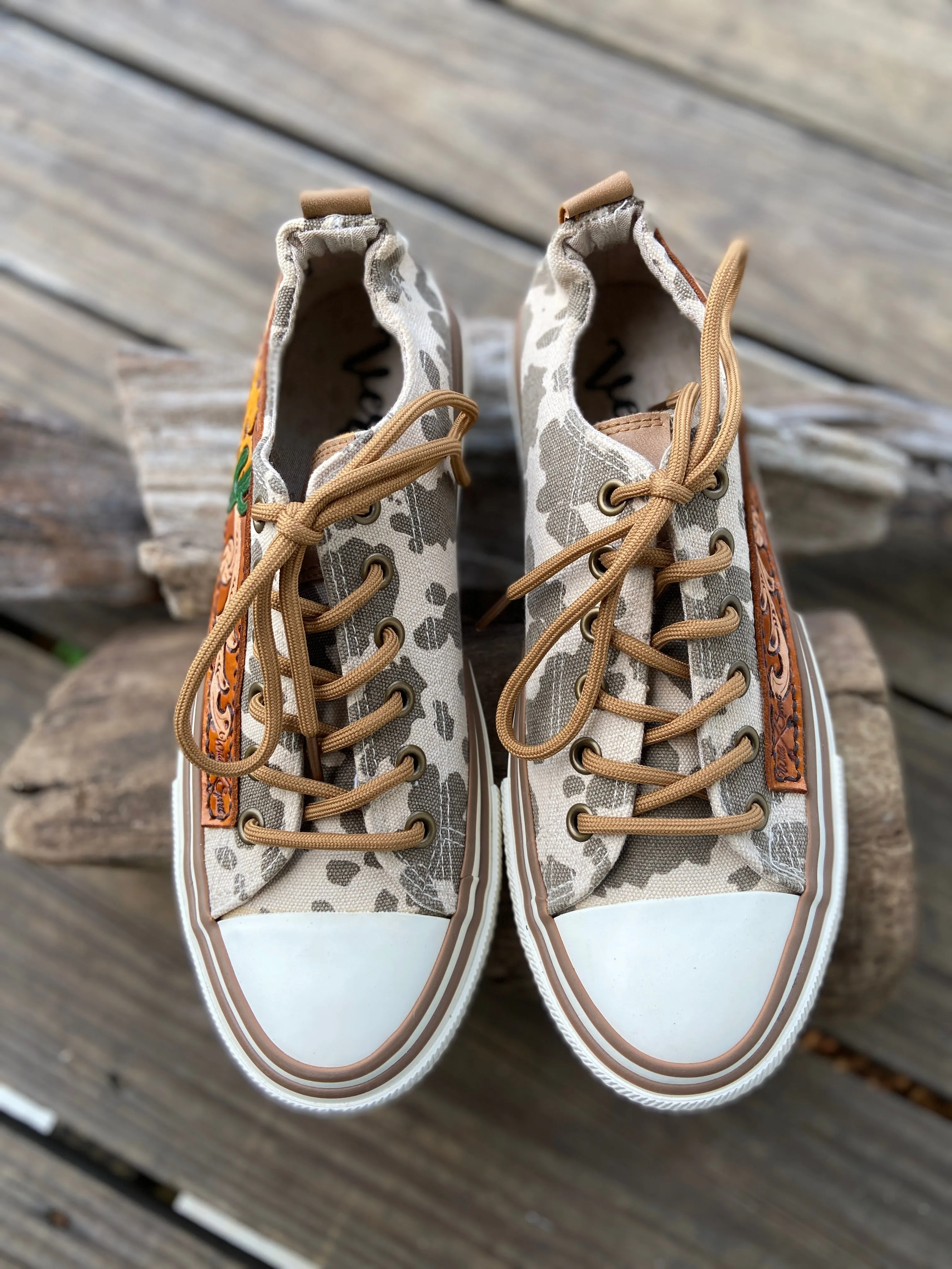 Very G cowgirl camo sneakers