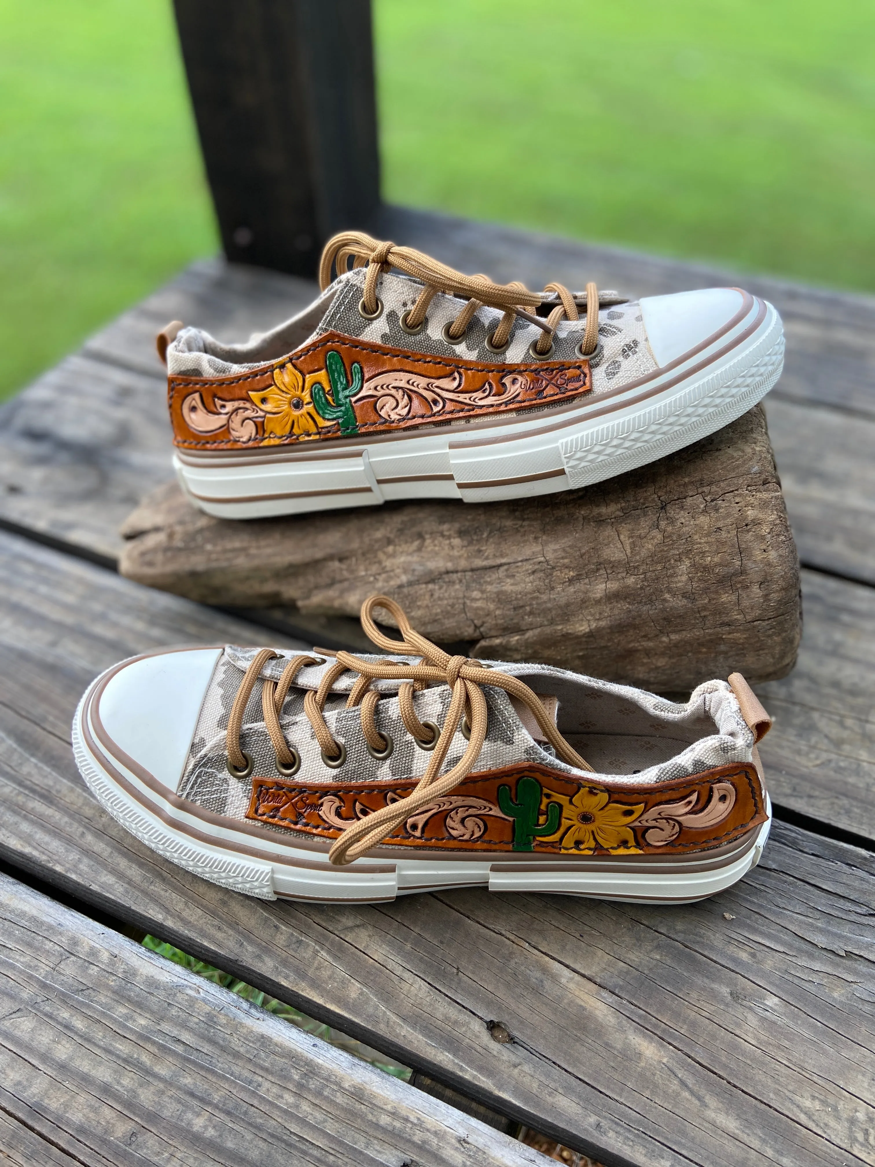 Very G cowgirl camo sneakers