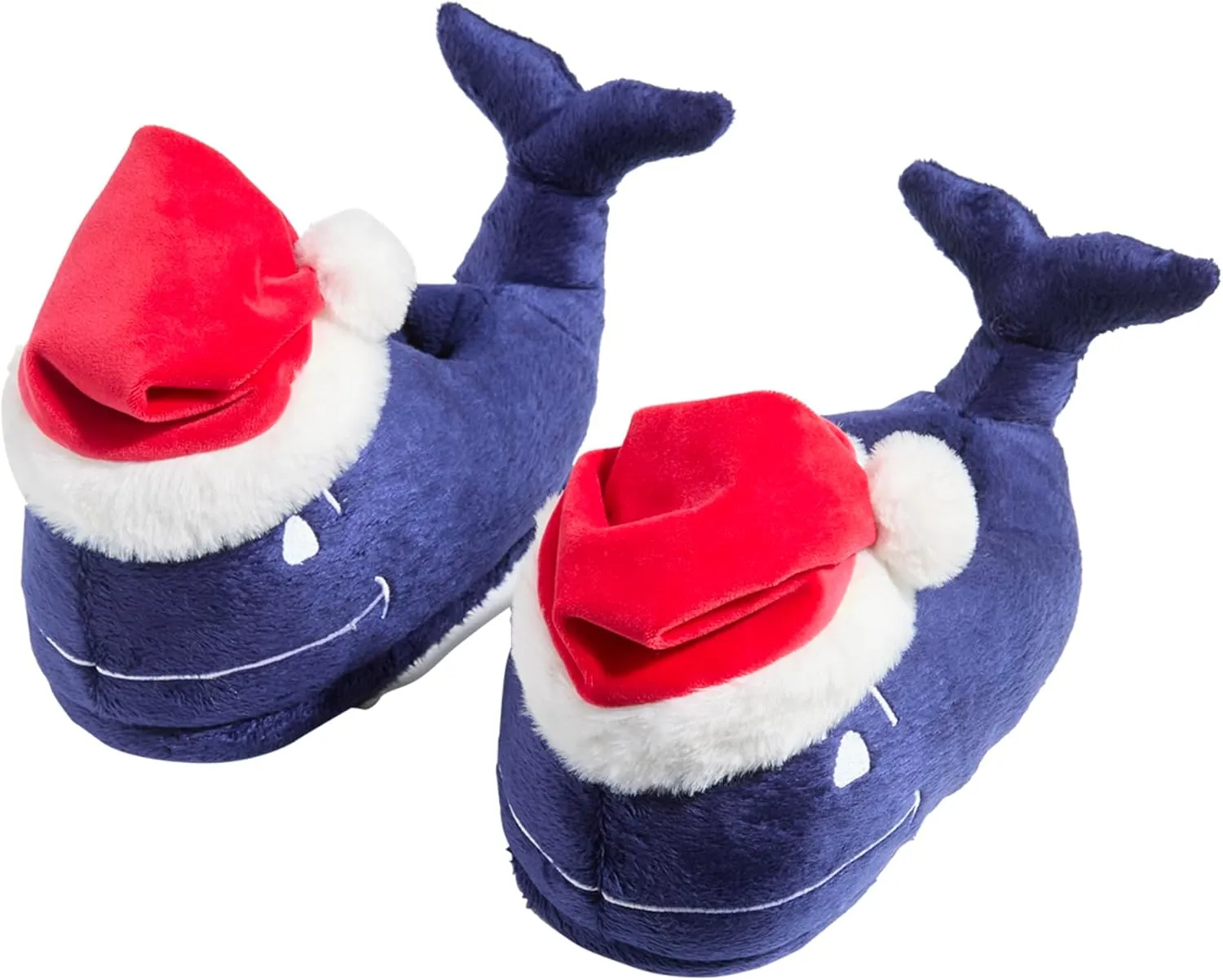 vineyard vines Boy's Santa Whale Plush Slipper
