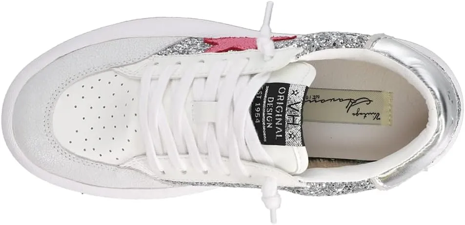 VINTAGE HAVANA Women's Ream Glitter Metallic Slip on Platform Sneaker
