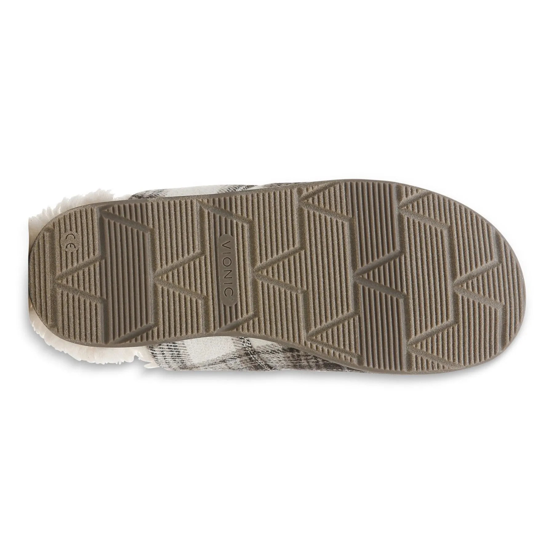 Vionic Alfons Men's Orthotic Comfort Slipper – Black Plaid, Arch Support, Indoor & Outdoor Use