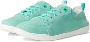 VIONIC Women's Pismo Sneaker, Aqua Green Canvas, 8.5 Wide