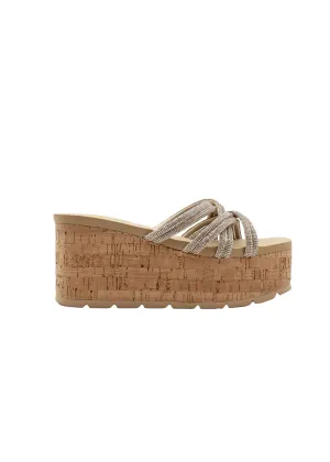 Volatile Solaris Sparkle Wedge Sandal