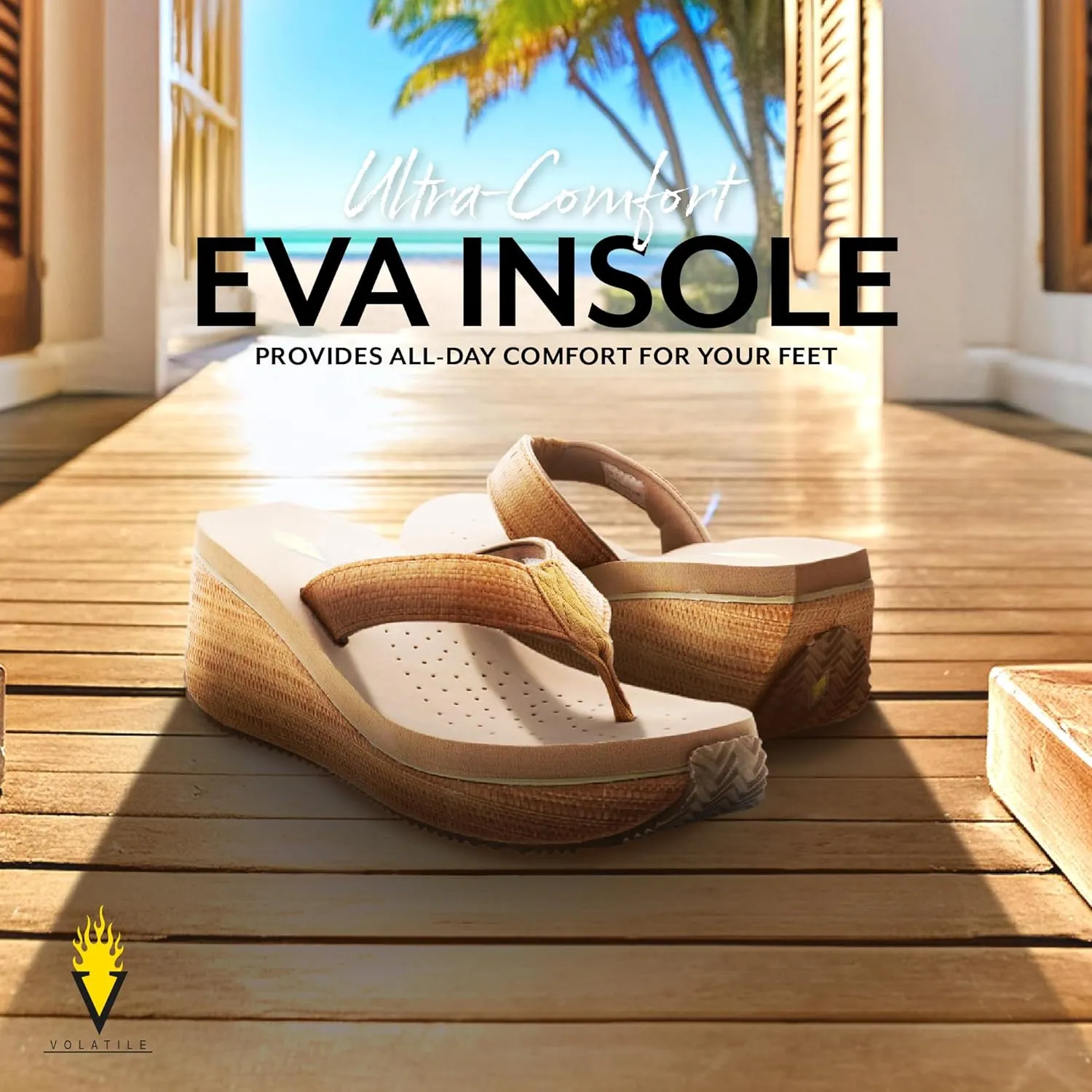 VOLATILE Women's Bahama Wedge Sandal