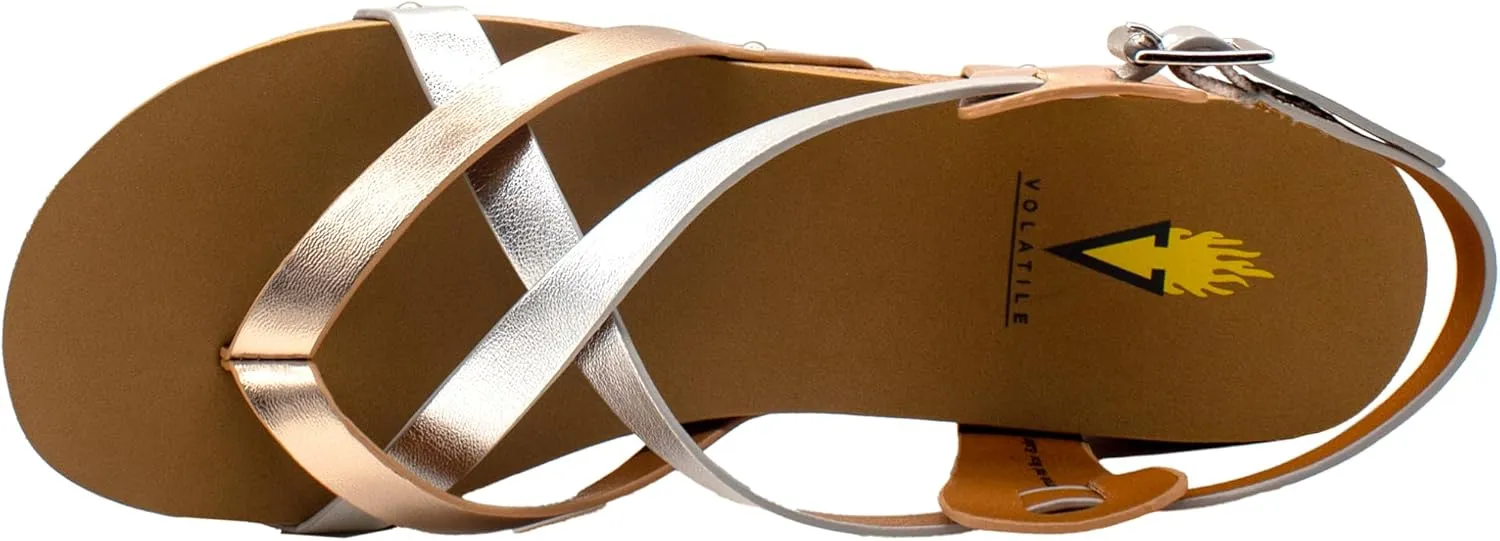 VOLATILE Women's Engie Multi Strap Thong Sandal