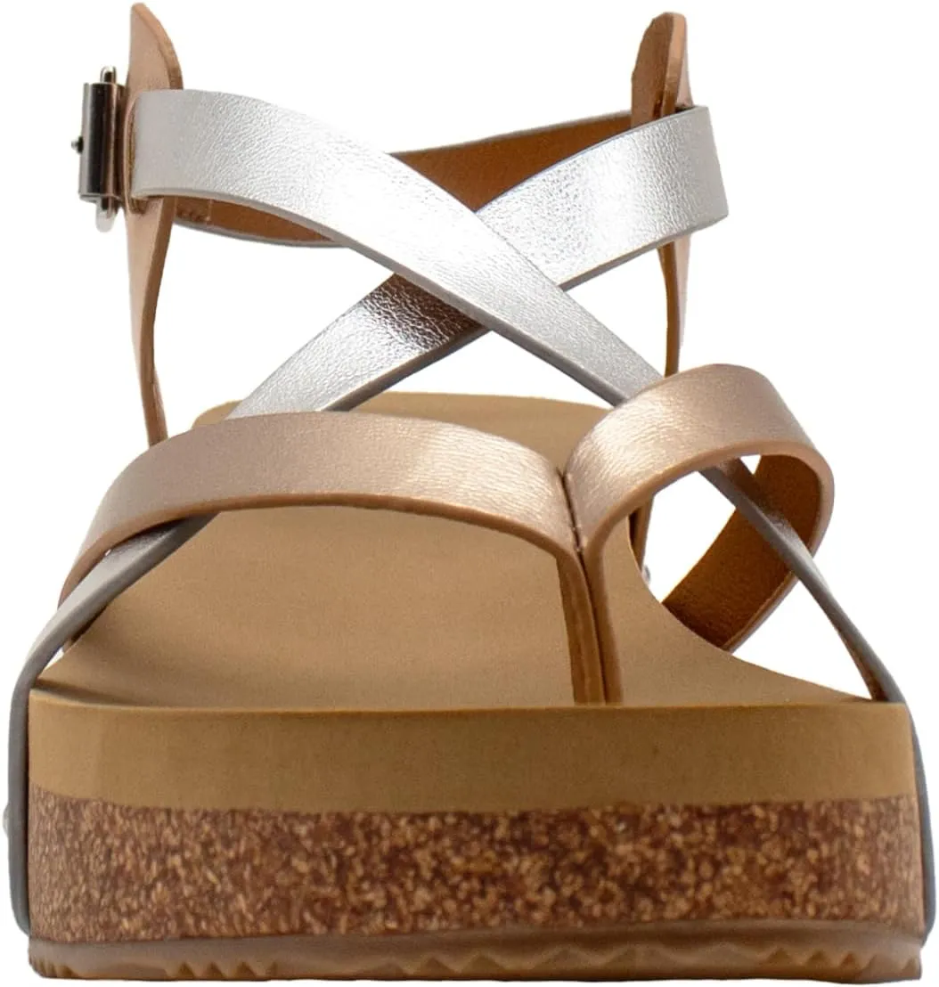 VOLATILE Women's Engie Multi Strap Thong Sandal