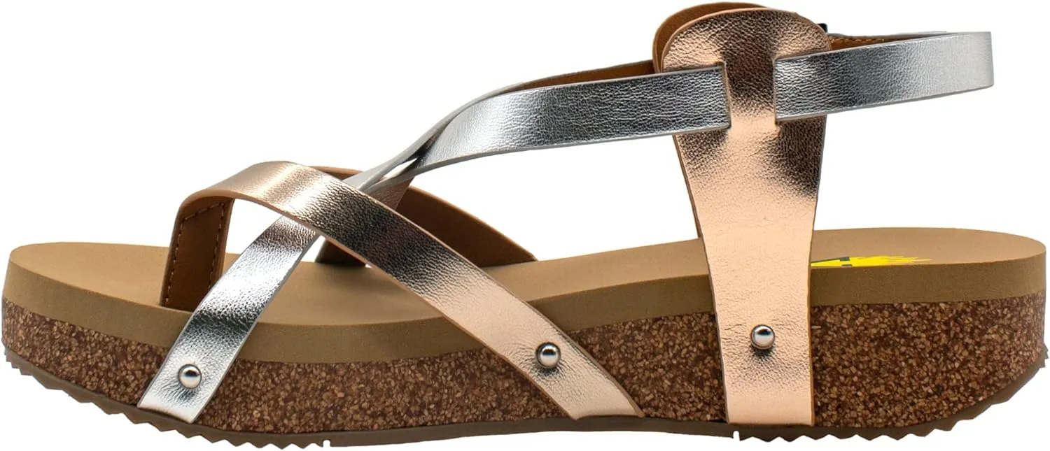 VOLATILE Women's Engie Multi Strap Thong Sandal