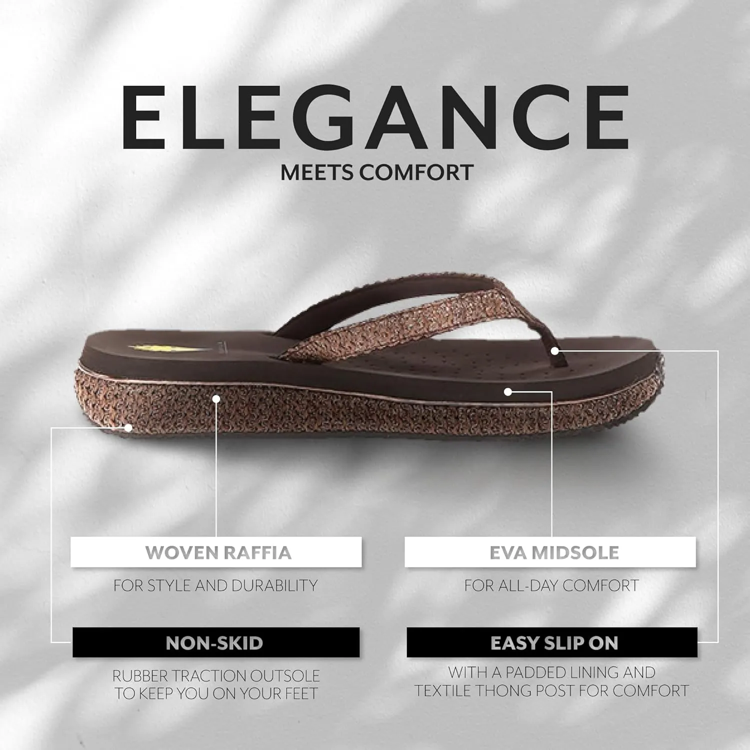 VOLATILE Women's Palau Slip-On Thong Wedge Sandal