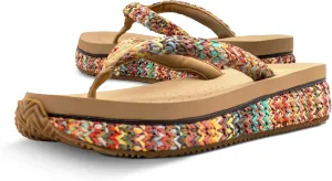 VOLATILE Women's Palau Slip-On Thong Wedge Sandal