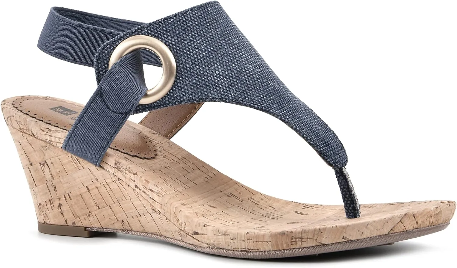 WHITE MOUNTAIN Women's Aida Cork Wedge Sandal