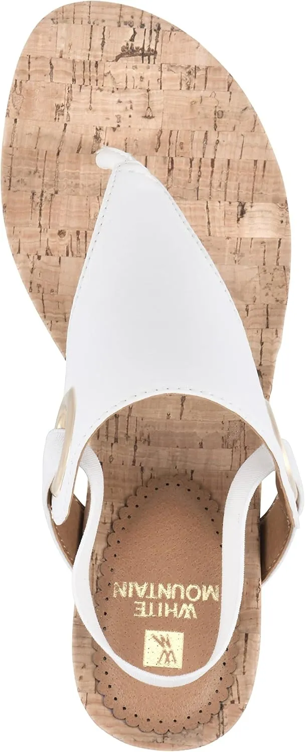 WHITE MOUNTAIN Women's Aida Cork Wedge Sandal
