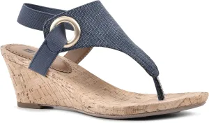 WHITE MOUNTAIN Women's Aida Cork Wedge Sandal