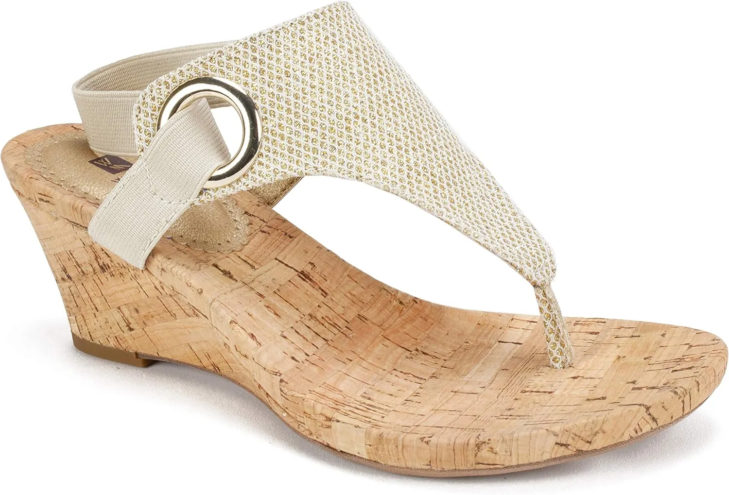 WHITE MOUNTAIN Women's Aida Cork Wedge Sandal