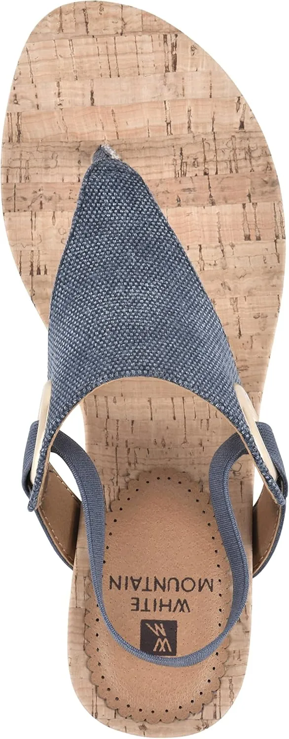 WHITE MOUNTAIN Women's Aida Cork Wedge Sandal