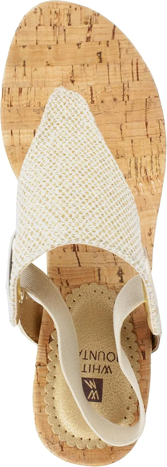 WHITE MOUNTAIN Women's Aida Cork Wedge Sandal