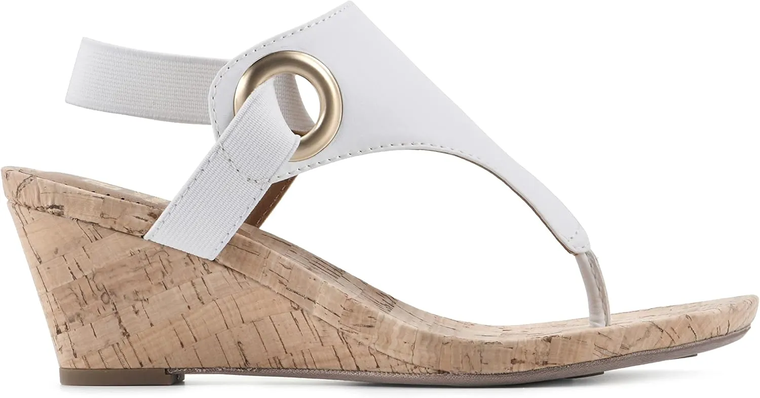 WHITE MOUNTAIN Women's Aida Cork Wedge Sandal