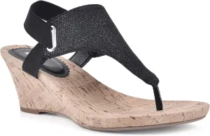 WHITE MOUNTAIN Women's All Good Cork Wedge Sandal