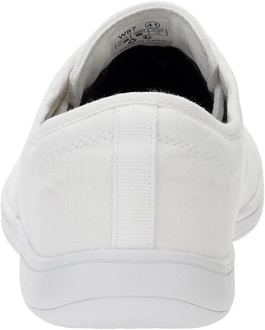 WHITIN Women's Wide Canvas Minimalist Barefoot Shoes | Zero Drop Sole | Casual Sneaker