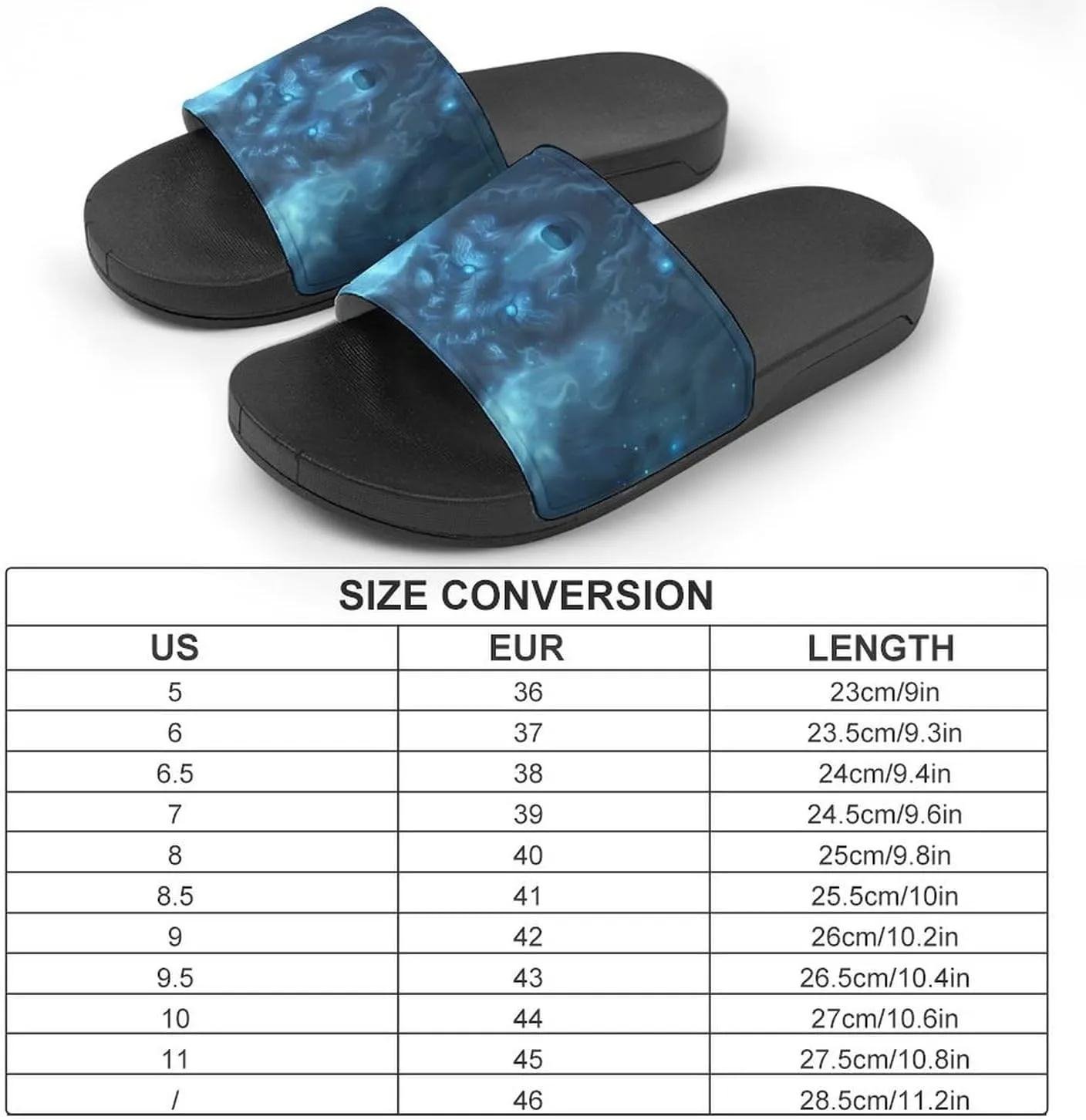 Winged Wolf King And Moon Fashion Womens And Mens Slippers House Shower Shoes Indoor Outdoor Beach