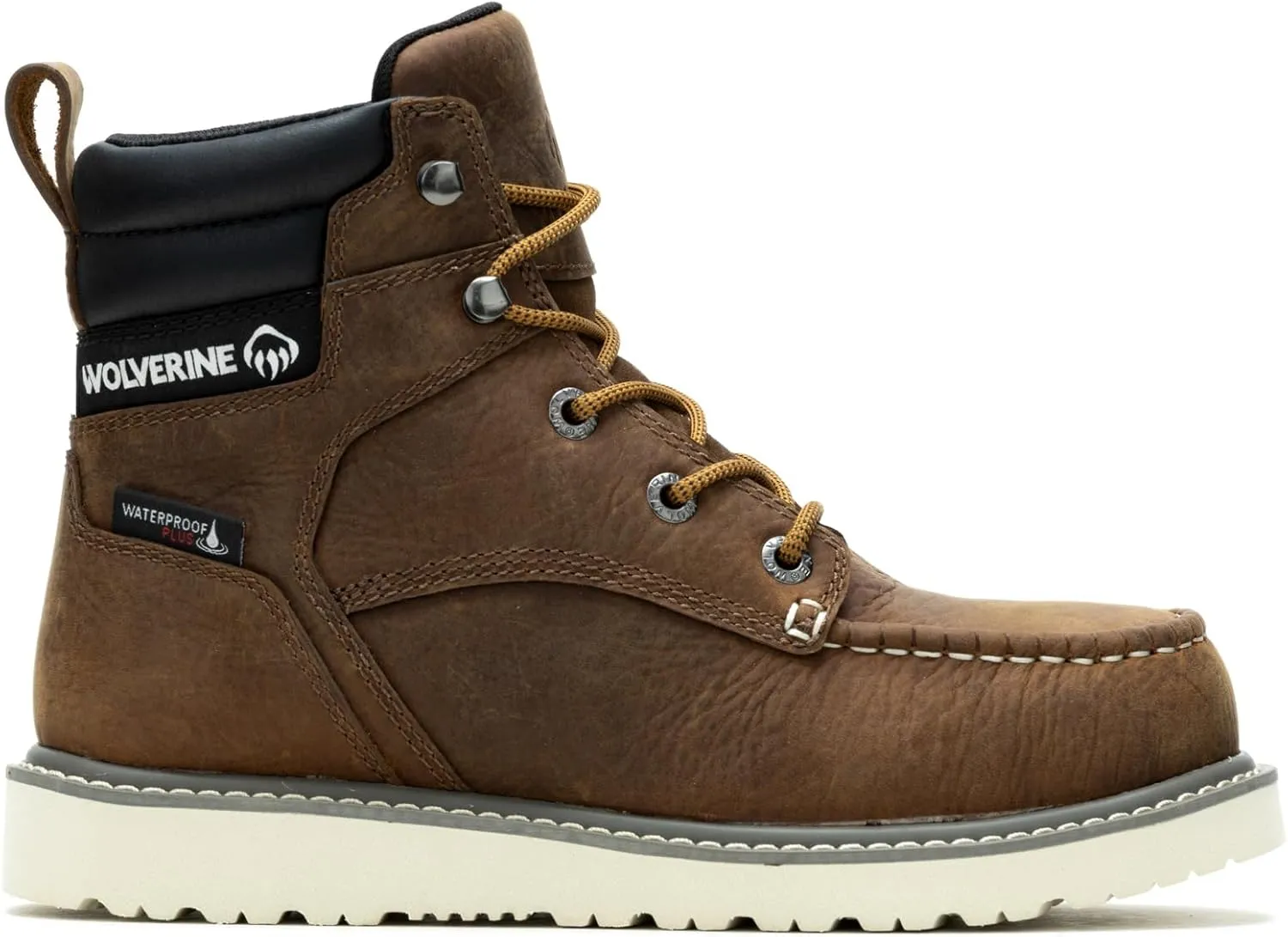 Wolverine Men's Trade Wedge Waterproof Steel Toe 6 " Construction Boot