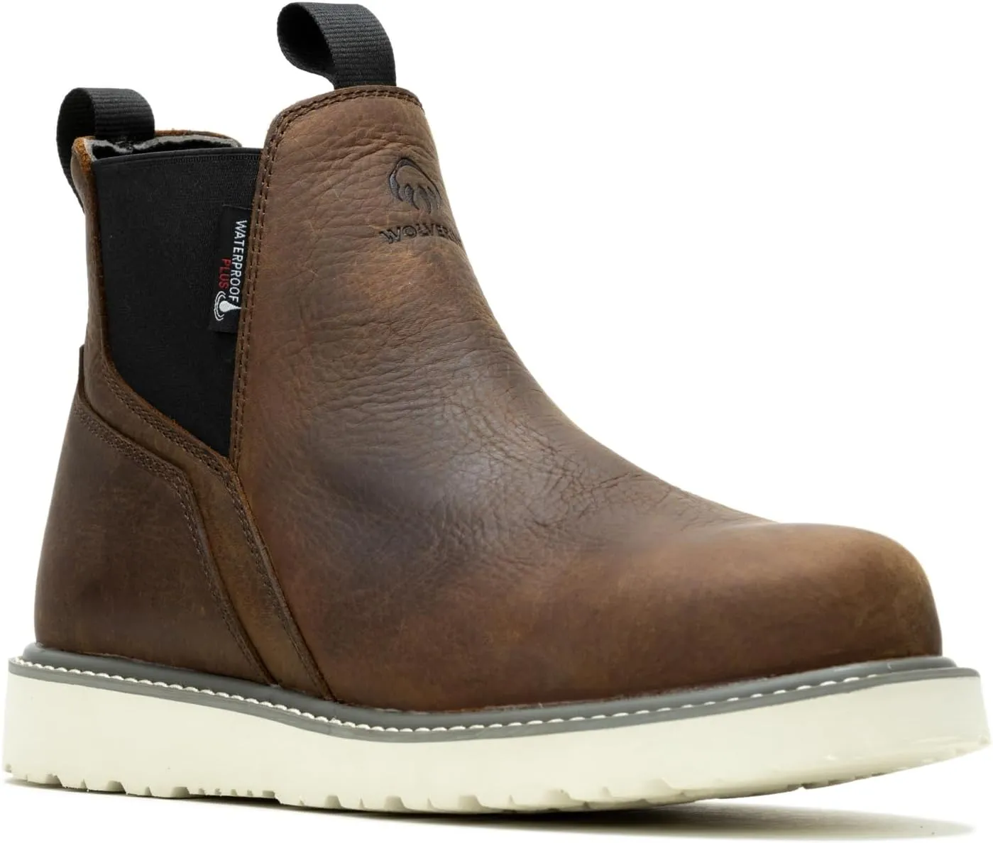 WOLVERINE Men's Trade Wedge Waterproof Steel Toe Romeo Construction Boot