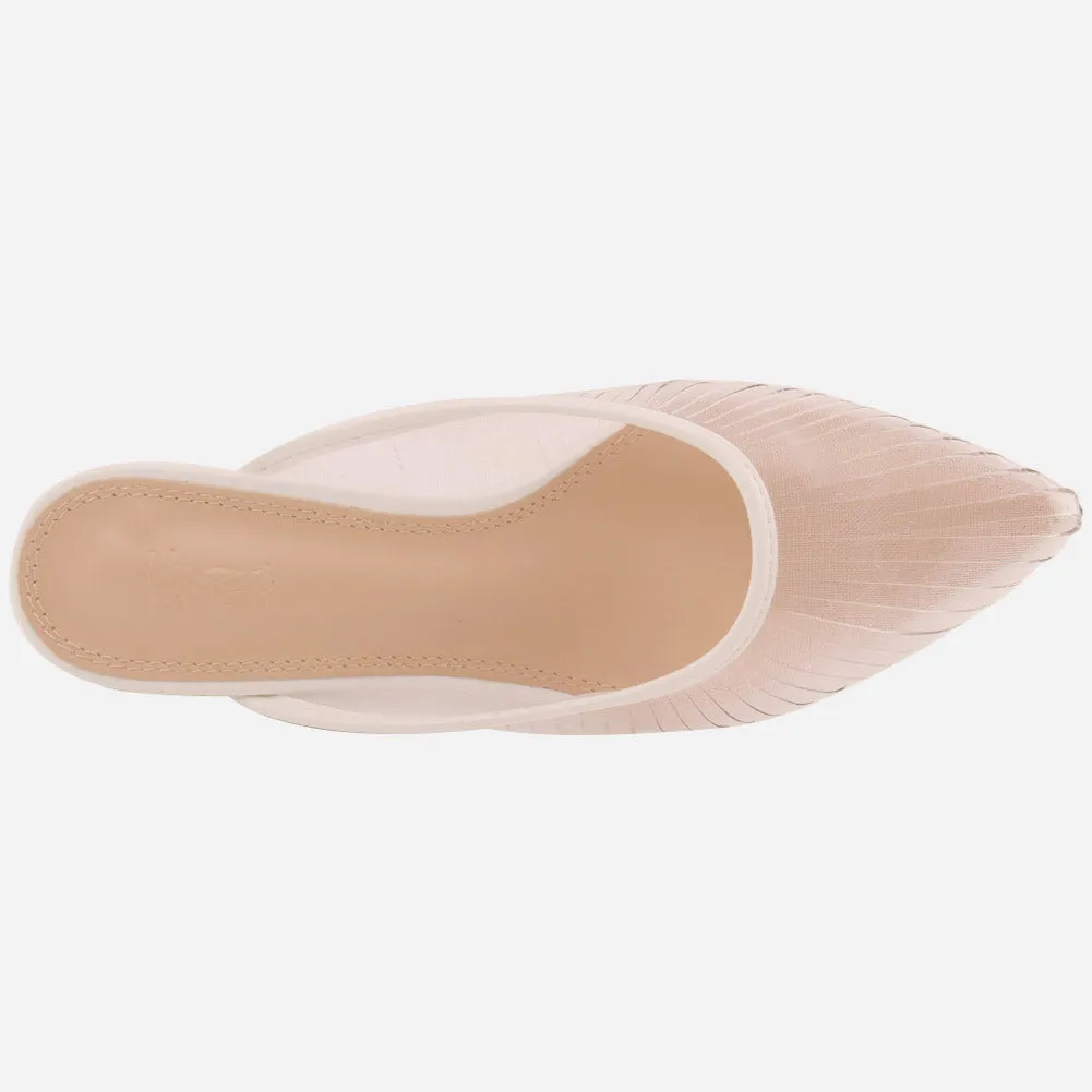 Women "CANDACE" Pointed toe Transparent Slippers