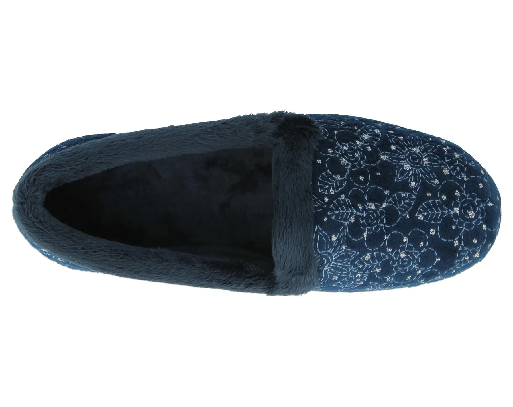 Womens (Audrey) 2V Wide Fit By Db Shoes in Navy