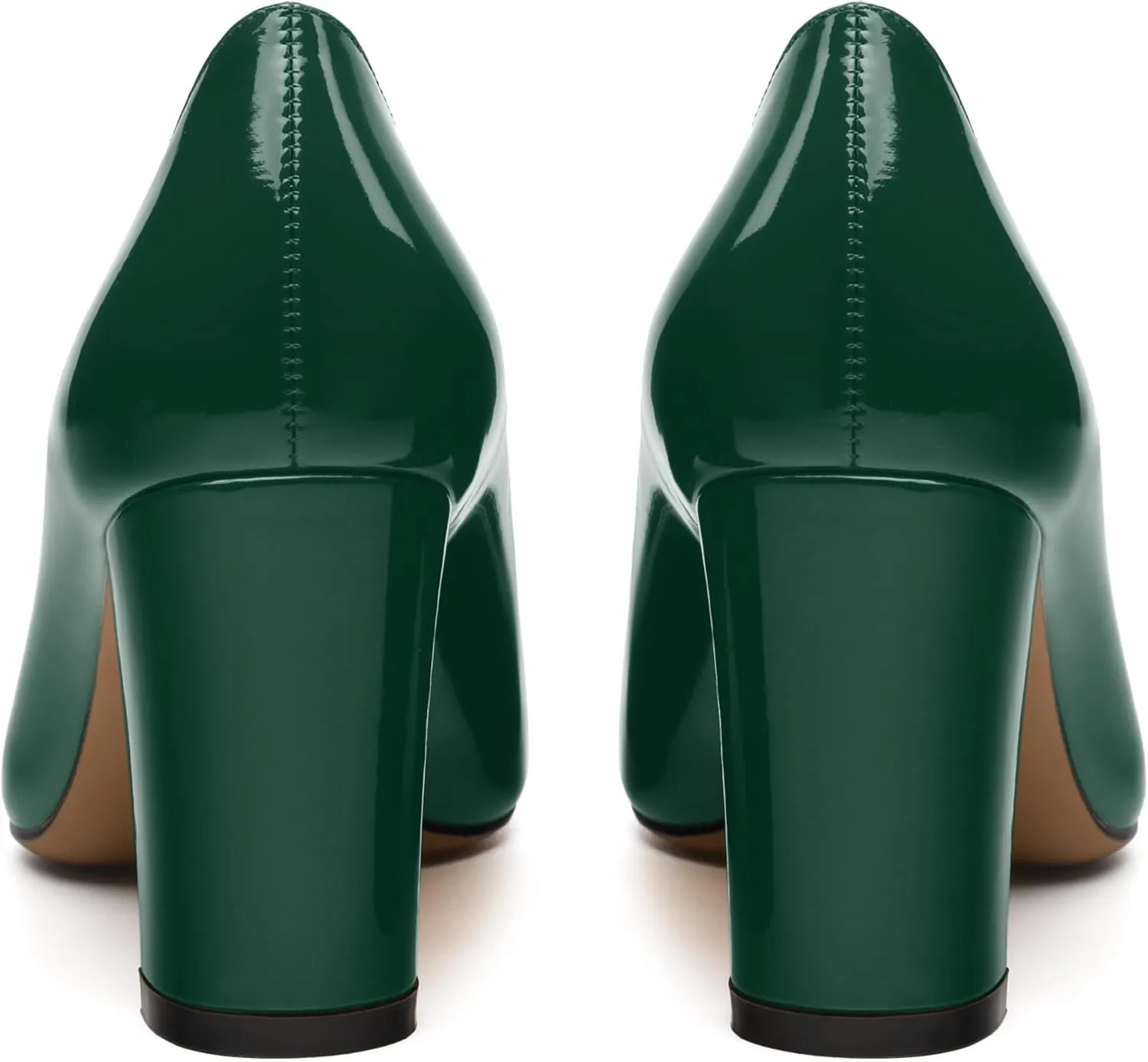 Womens High Heel Pumps, Pointed Toe Chunky Heel Pumps for Women, Daily Dress Shoes for Workplace 3.3"
