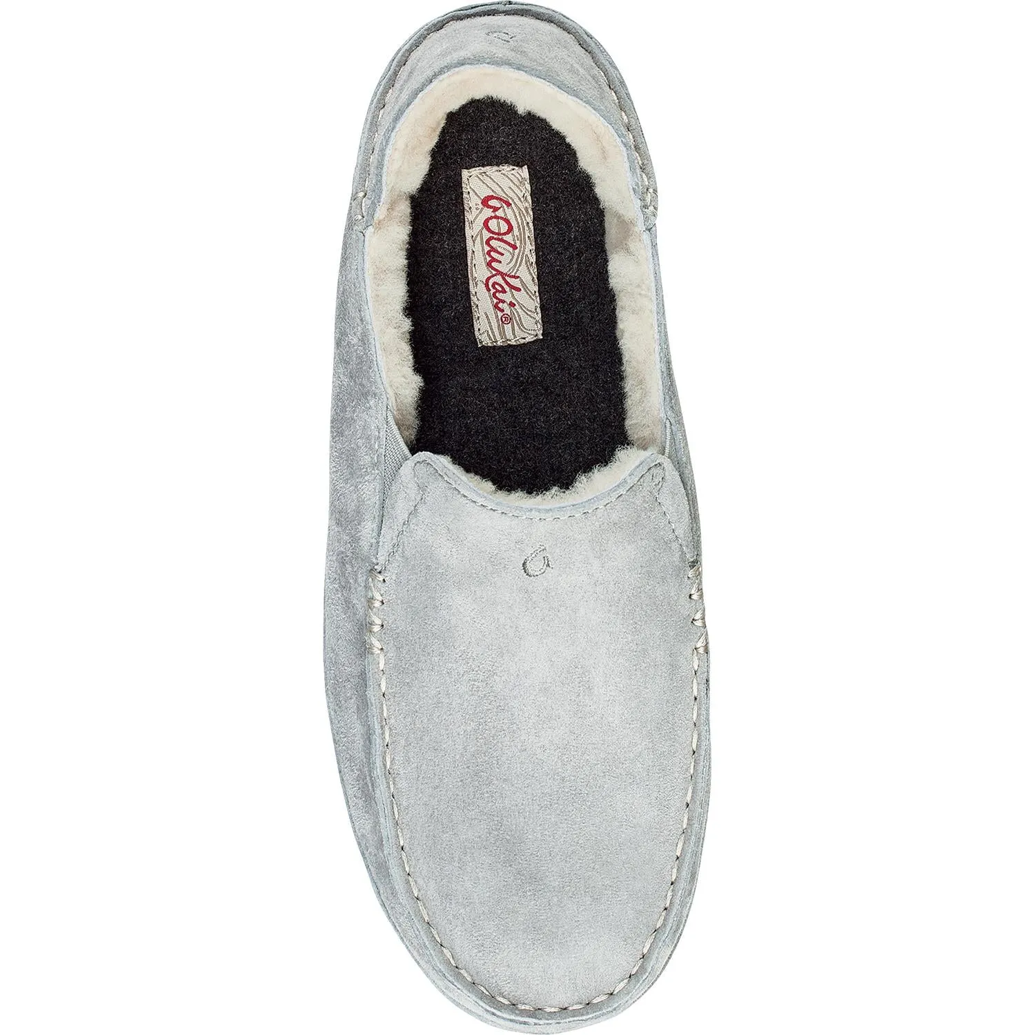 Women's OluKai Nohea Slipper Pale Grey/Pale Grey Nubuck