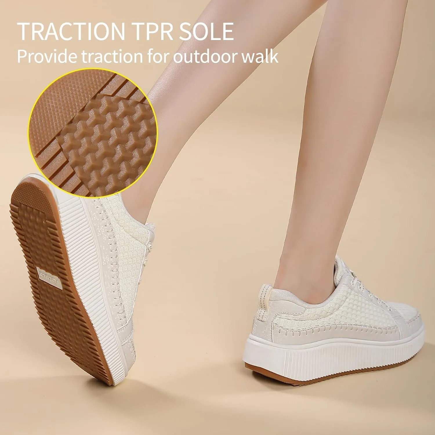 Womens Platform Shoes Comfortable Casual Sneakers Casual Tennis Walking Shoes