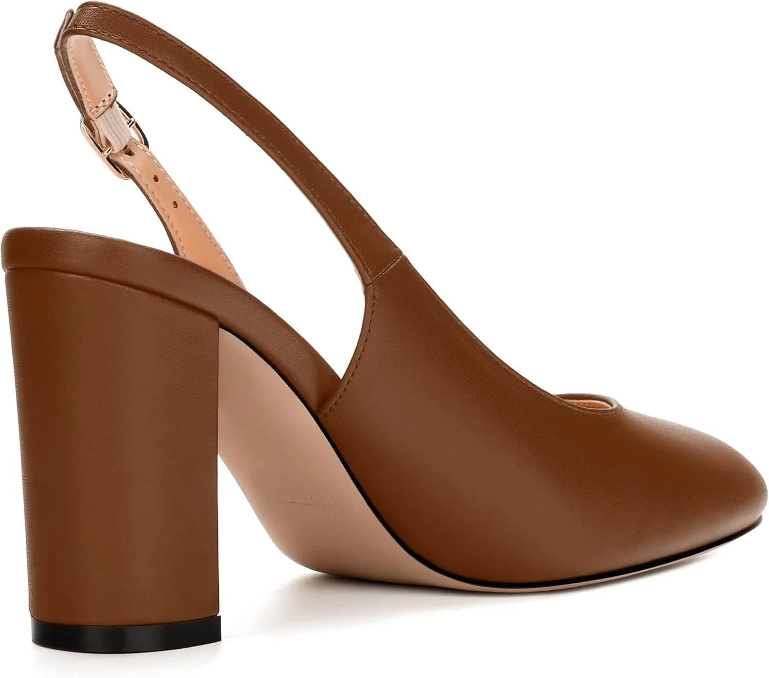 Women's Pumps, Block Heel Round Toe Dress Pumps Shoes for Women, Classic Round Toe High Chunky Heel Pumps