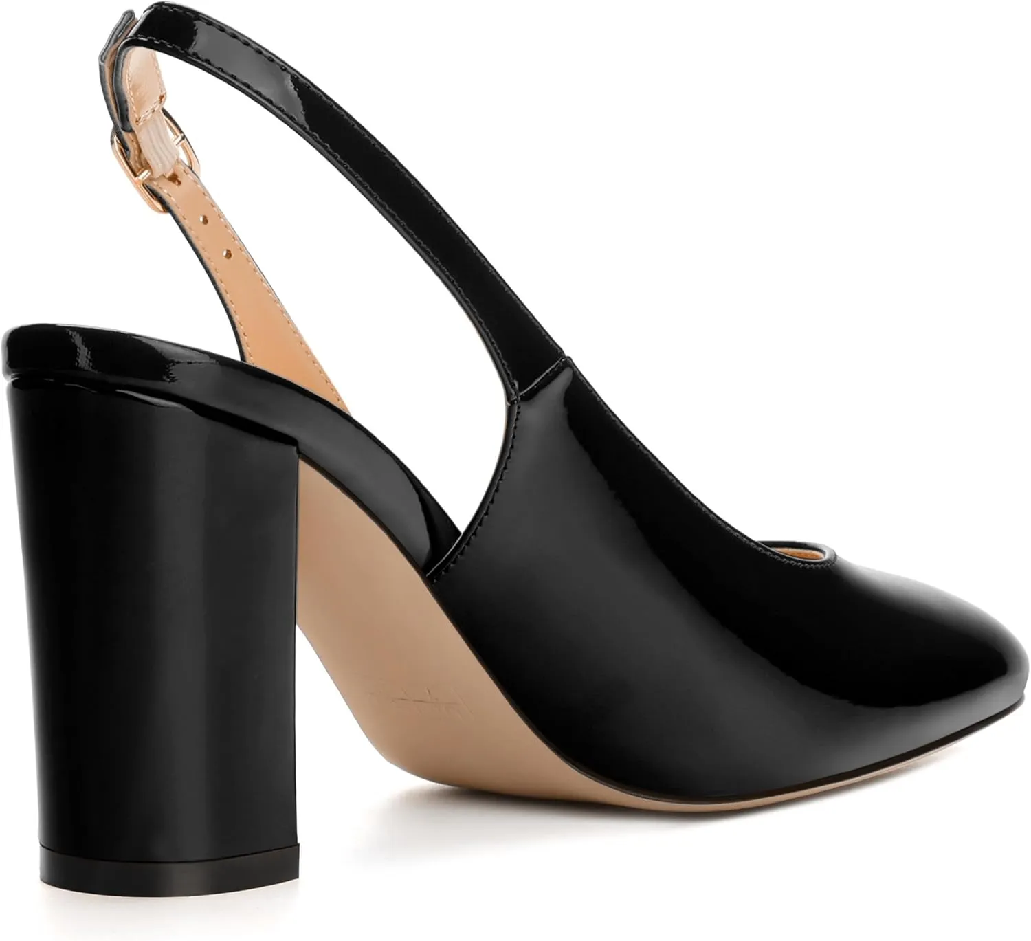 Women's Pumps, Block Heel Round Toe Dress Pumps Shoes for Women, Classic Round Toe High Chunky Heel Pumps