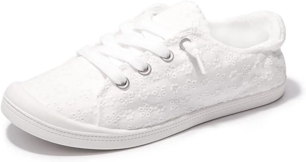 Women's Slip On Canvas Sneaker Low Top Casual Walking Shoes Classic Comfort Flat Fashion Sneakers