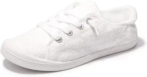 Women's Slip On Canvas Sneaker Low Top Casual Walking Shoes Classic Comfort Flat Fashion Sneakers