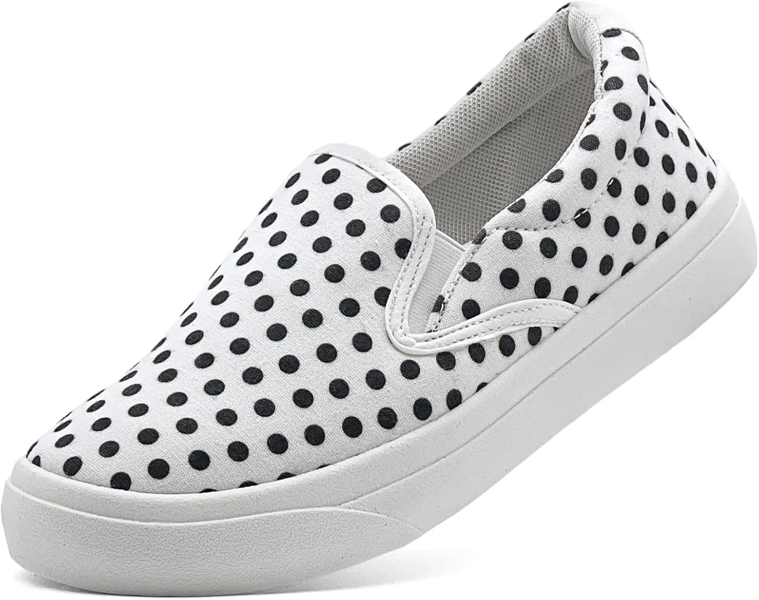 Women's Slip on Sneakers Womens Loafers Classic Canvas Leisure Vintage Flat Fashion Comfortable Elastic Sneakers