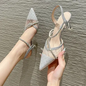 Women's Summer All-match Closed Toe Fairy Style Heels