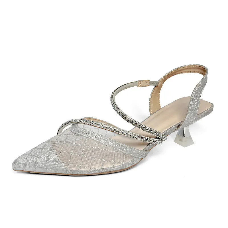 Women's Summer All-match Closed Toe Fairy Style Heels