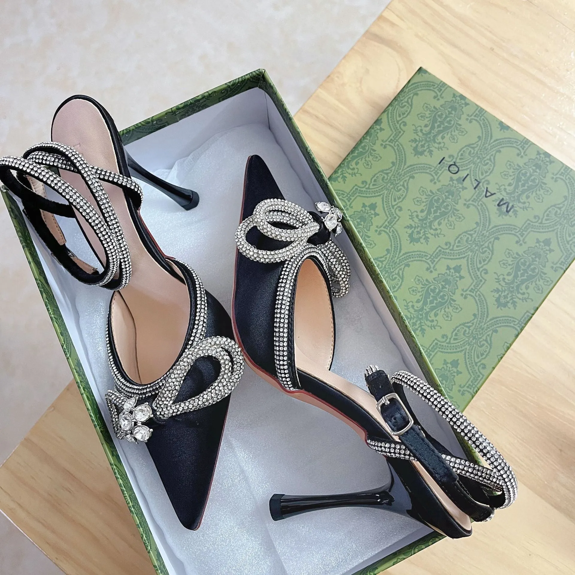 Women's Summer Strap Fairy Style Black Bow Sandals