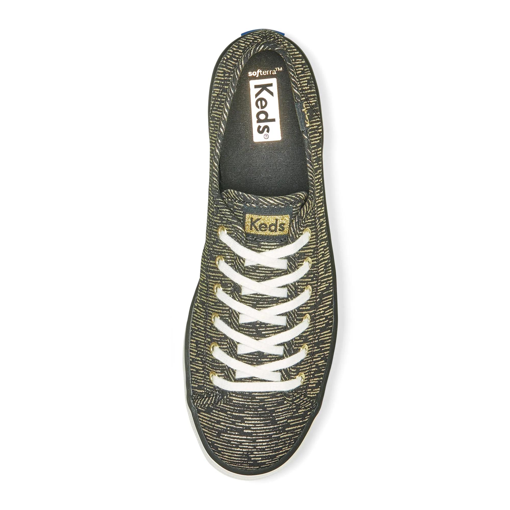 Women's Triple Kick Canvas Lines Print - Black/Gold