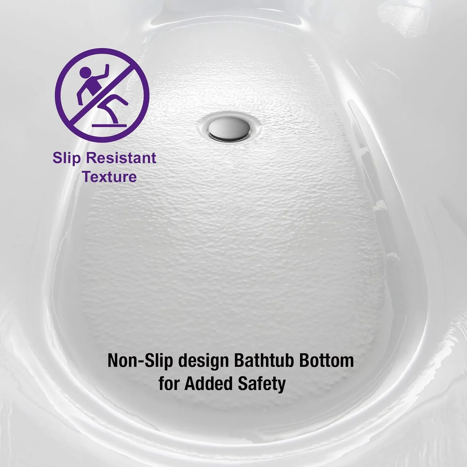 WOODBRIDGE BTA1540-C-Feet  C-Drain  C-Faucet Bathtub, Chrome