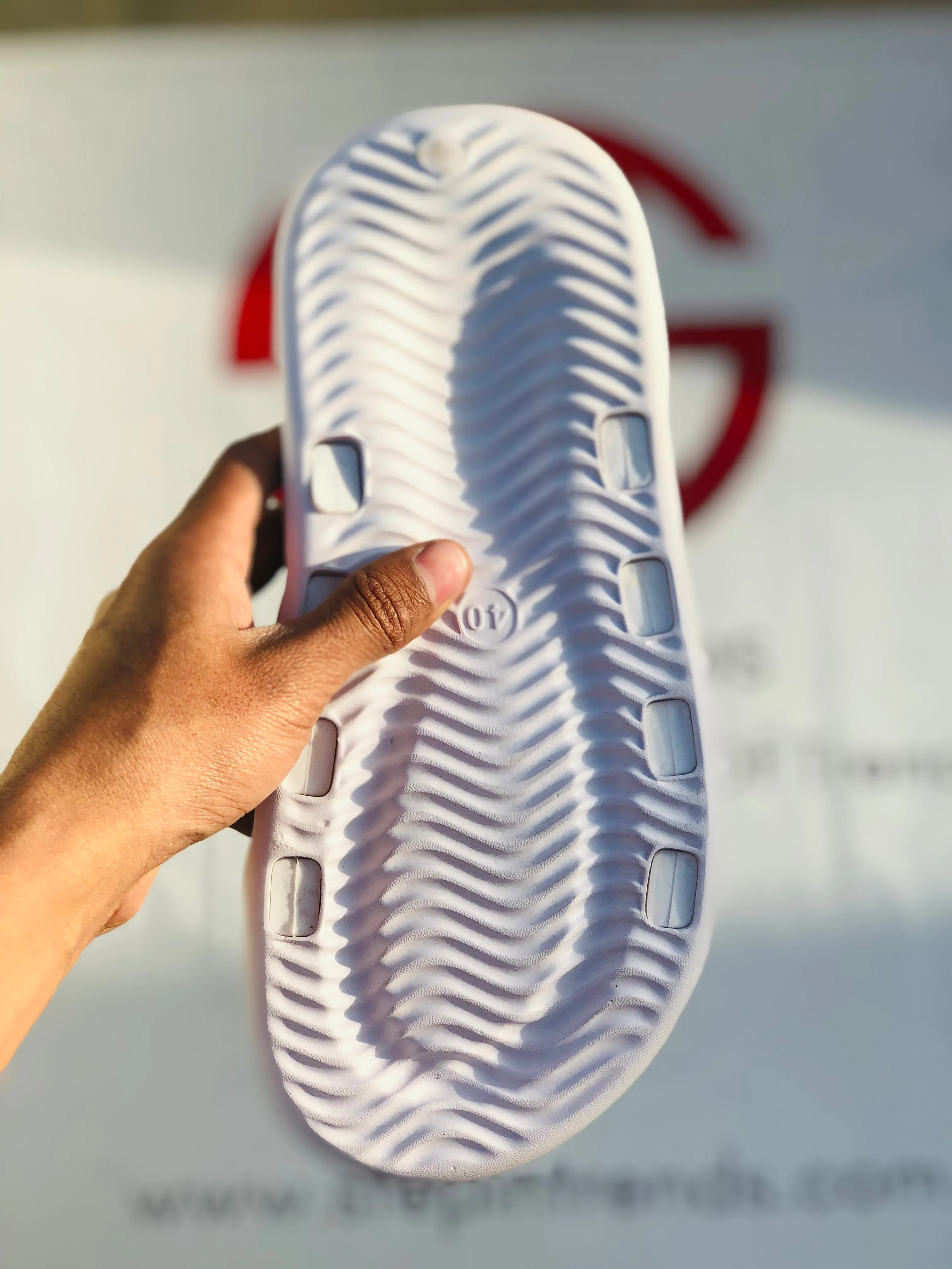X sport Slippers-Brown-white