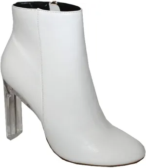 X2B Women's Round Toe Chunky High Heels Ankle Boots