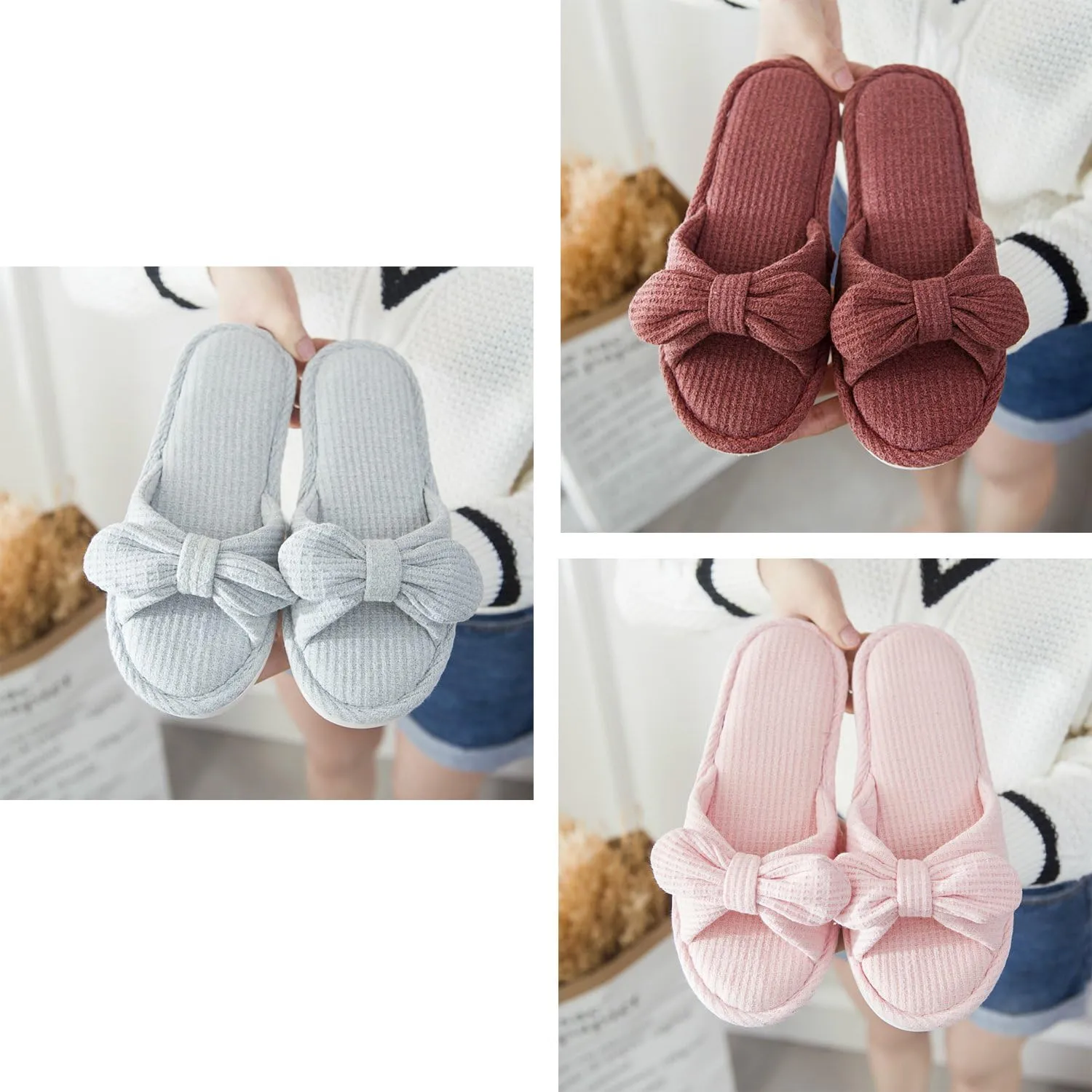 xsby Unisex Cute Soft Sole Indoor Bedroom Slippers Beautiful Comfort Four Season Slipper