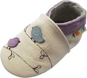 YALION Baby Soft Leather Shoes Suede Sole Infant Toddler First Walking Sports Crib Moccasins