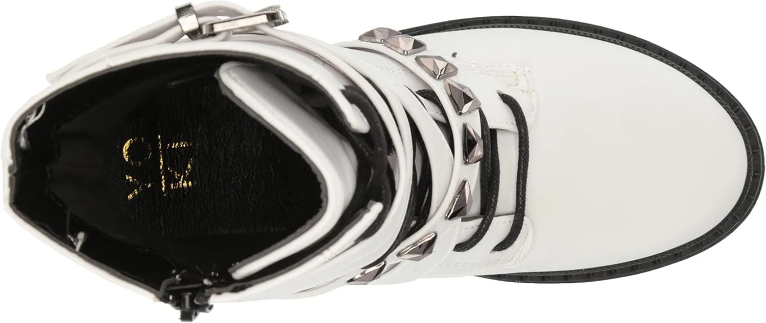 YOKI Women's Short Bootie Combat Boot