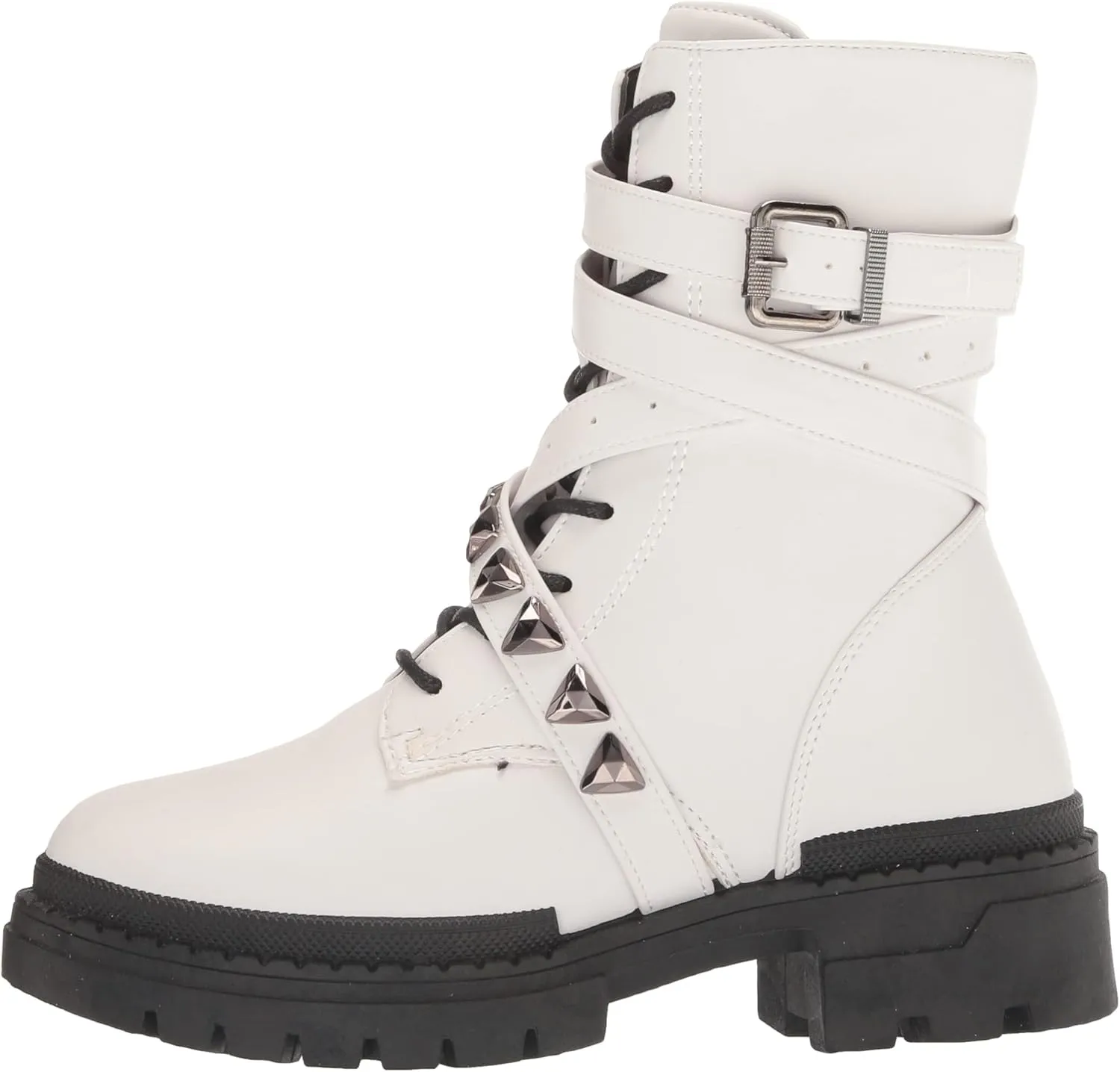 YOKI Women's Short Bootie Combat Boot