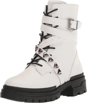 YOKI Women's Short Bootie Combat Boot