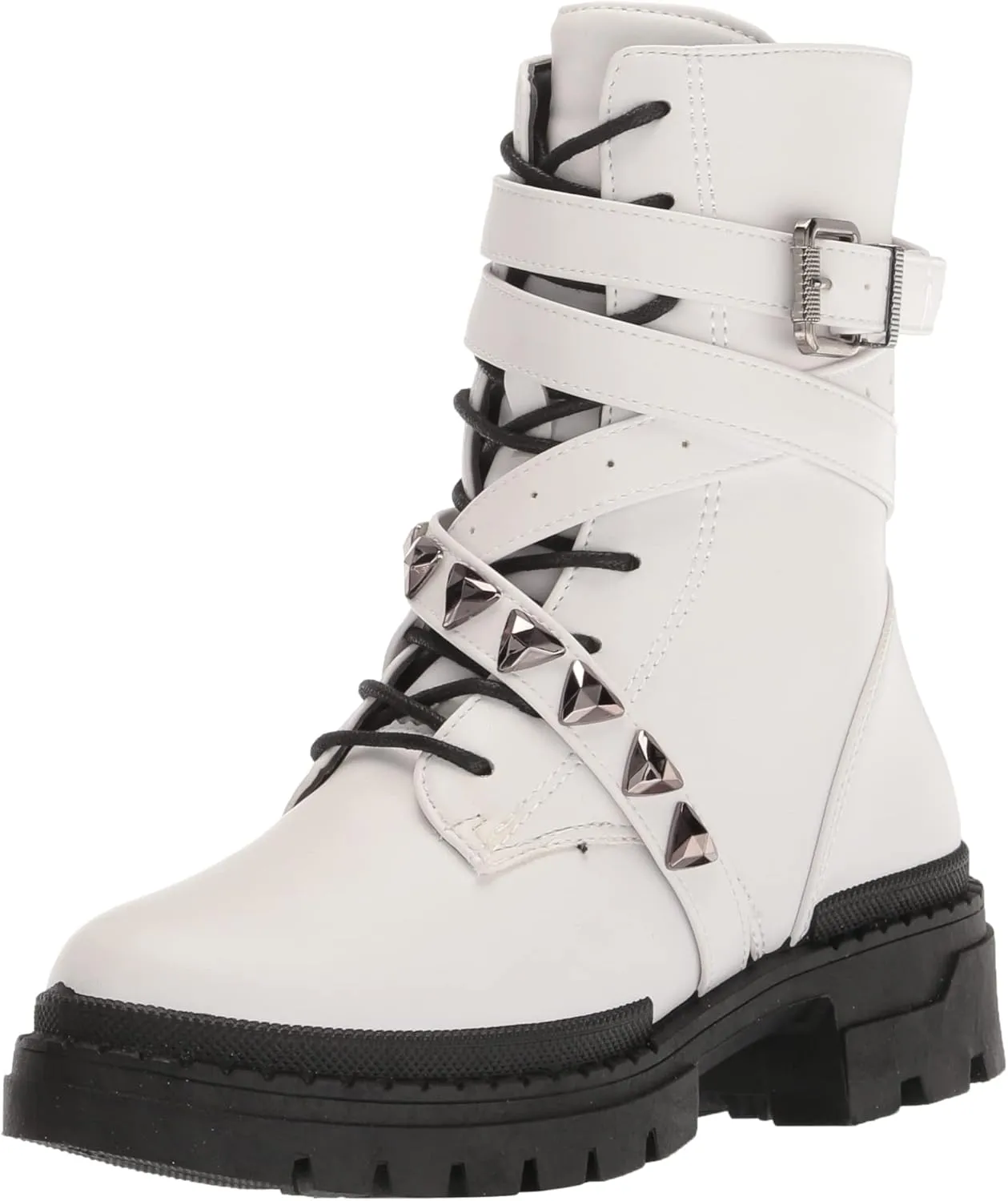 YOKI Women's Short Bootie Combat Boot