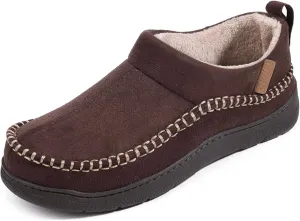Zigzagger Men's MoCozy Moccasin Ankle Toasty House Shoes Slippers Indoor Outdoor
